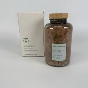 ARBONNE Rescue & Renew Detox Bath Soak Full Size Glass Bottle 16 oz NIB
